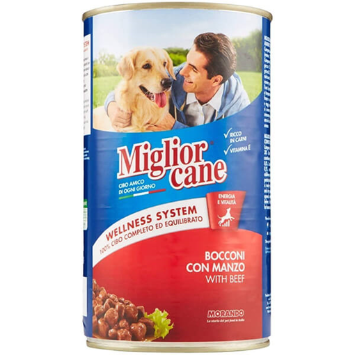 MIGLIOR ΣΚΥΛΟΤΡΟΦΗ ΚΟΝΣΕΡΒΑ 1250gr - (ΒΟΔΙΝΟ)