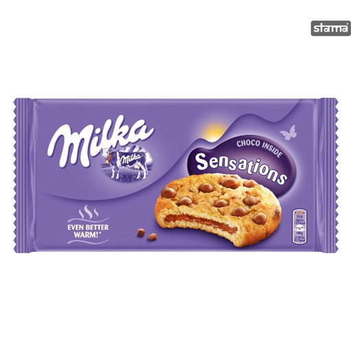 MILKA ΜΠΙΣΚΟΤΑ COOKIES SENSATIONS CHOCO 156gr Σ12 