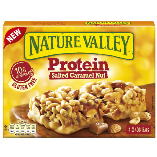 NATURE VALLEY ΤΡΑΓΑΝΗ ΜΠΑΡΑ ΠΡΩΤΕΪΝΗΣ ΜΕ ΚΑΡΑΜΕΛΑ (4x40gr) 160gr
