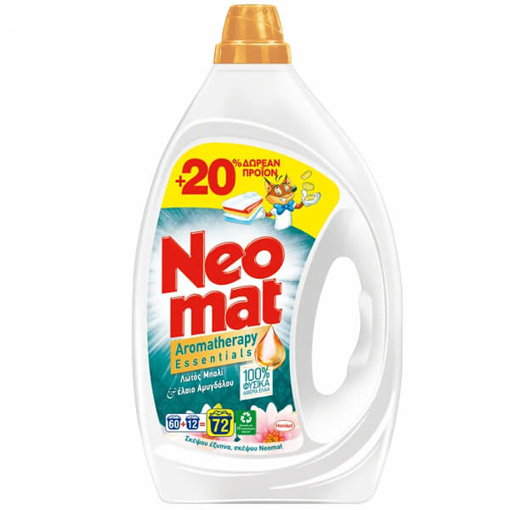 NEOMAT ΥΓΡΟ GEL 3,24lit 72μεζ. - (ΛΩΤΟΣ ΤΟΥ ΜΠΑΛΙ) (60+12μεζ. ΔΩΡΟ)