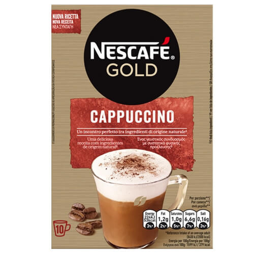 NESCAFE CAPPUCCINO SWEET (10x14gr.) - (NEW RECIPE)