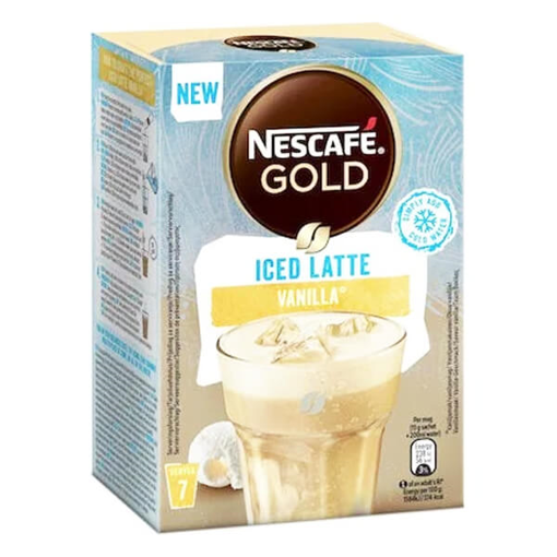 NESCAFE GOLD ICED LATTE ΦΑΚΕΛΑΚΙ 101.5gr. - (7x15gr.) (ΒΑΝΙΛΙΑ)