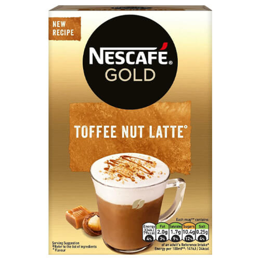 NESCAFE GOLD TOFFEE NUT LATTE (8x18.6gr.) 136gr.