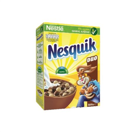 NESTLE NESQUIK DUO ΔΗΜΗΤΡΙΑΚΑ ΟΛΙΚΗΣ ΑΛΕΣΗΣ 325gr Σ14 