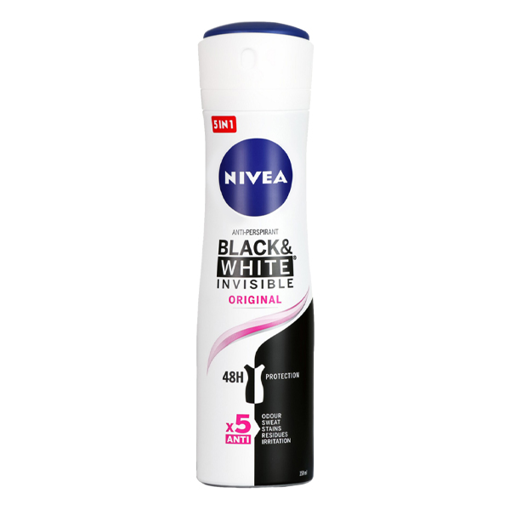 NIVEA DEO SPRAY WOMEN 150ml - (B & W ORIGINAL)