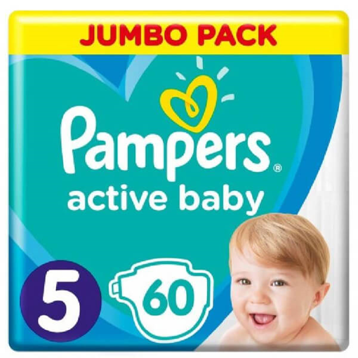 PAMPERS ACTIVE BABY No 5 (60τεμ.) - (11-16kg)