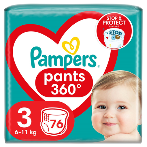 PAMPERS PANTS Νο 3 - (76τεμ.) (6-11kg)