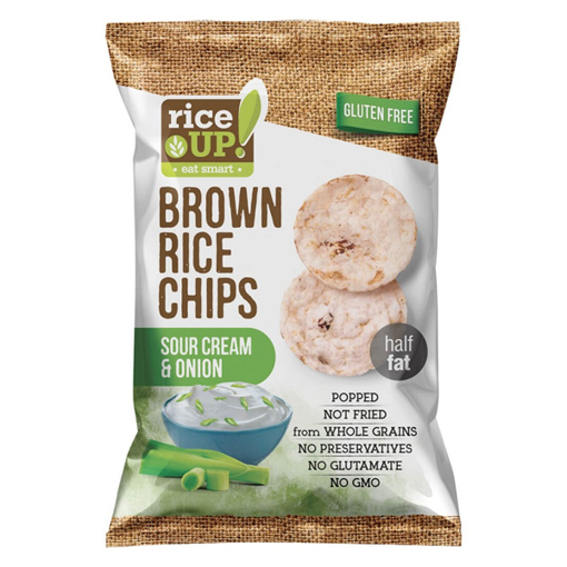 RICE UP ΤΣΙΠΣ ΟΛΙΚΗΣ 60gr. - (SOUR CREAM & ONION)