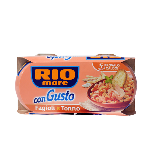 RIO MARE ΤΟΝΟΣ C/GUSTO 2x160gr. - (FAGIOLI)
