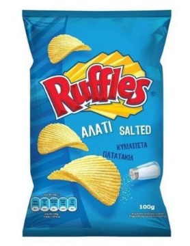 RUFFLES CHIPS 100g - (ΑΛΑΤΙ)