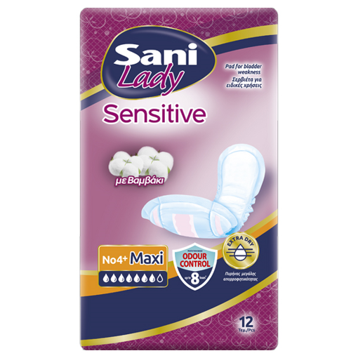 SANI LADY ΣΕΡΒΙΕΤΕΣ No 4+ (12τεμ.) - (MAXI)