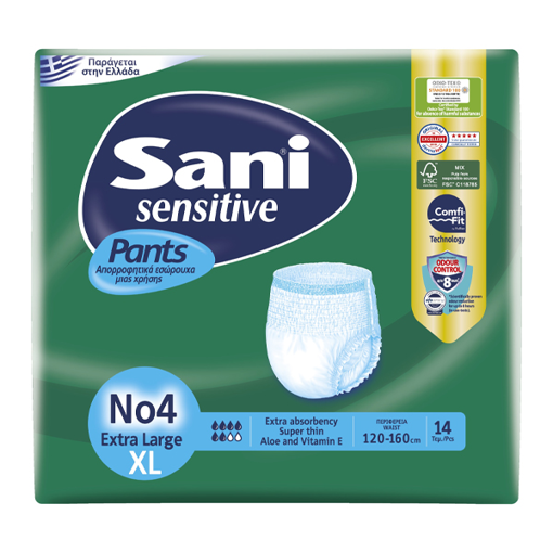 SANI PANTS ΑΚΡΑΤΕΙΑΣ No 4 (14τεμ.) - (EXTRA LARGE)