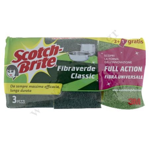 SCOTCH BRITE ΣΦΟΥΓΓΑΡΑΚΙΑ (2+1 τεμ) FIBRAVERDE