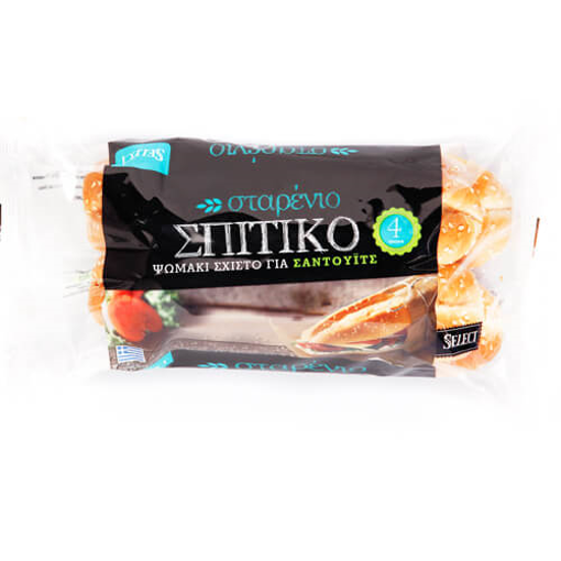 SELECT ΨΩΜΑΚΙ HOT DOG ΜΕ ΣΟΥΣΑΜΙ (4τμχ.) - (ΣΤΑΡΕΝΙΟ) (01-00-428)