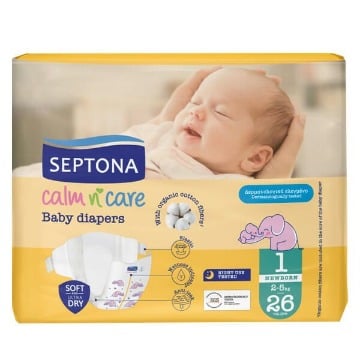 SEPTONA CALM N CARE BABY NEWBORN No 1 (26τεμ.) - (2-5kg)