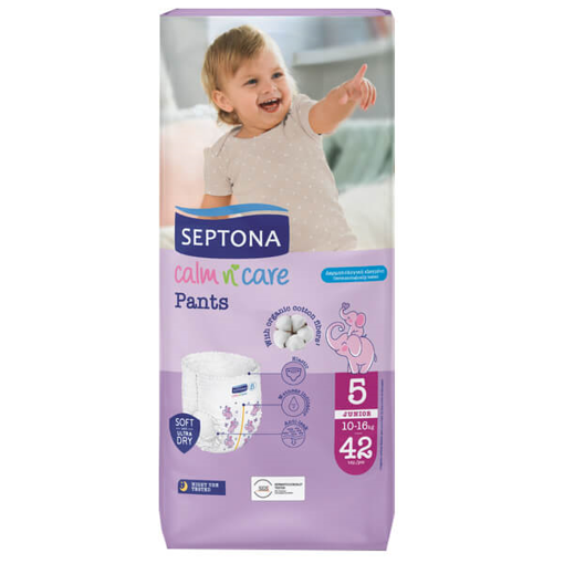 SEPTONA CALM N CARE BABY PANTS JUNIOR No 5 (42τεμ.) - (10-16kg)