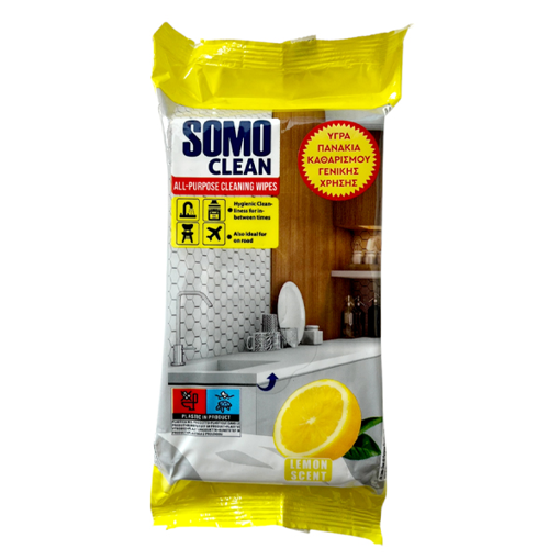 SOMO CLEAN ΥΓΡΑ ΠΑΝΑΚΙΑ ΓΙΑ ΟΛΕΣ ΤΙΣ ΕΠΙΦΑΝΕΙΕΣ - (72τεμ.)