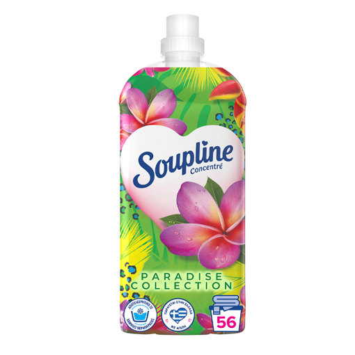 SOUPLINE ΣΥΜΠ/ΝΟ ΜΑΛΑΚΤΙΚΟ 56μεζ. (1,25lt) - (AROMA FRESHNESS) (PARADISE COLLECTION) (ΦΟΥΞΙΑ)