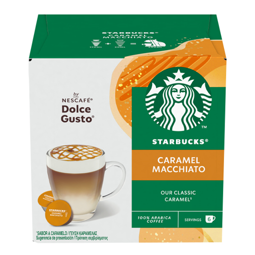 STARBUCKS CAPS CARAMEL MACCHIATO 127.8gr 12cups