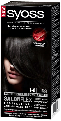 SYOSS ΒΑΦΗ ΣΕΤ PROFESSIONAL ΜΑΥΡΟ No1-0 50ml Σ10 