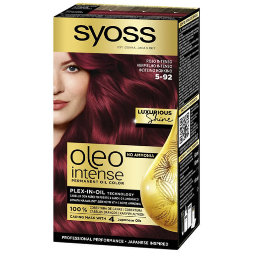 SYOSS ΒΑΦΗ ΜΑΛΛΙΩΝ OLEO - (Ν5-92) (ΚΟΚΚΙΝΟ ΦΩΤΕΙΝΟ)