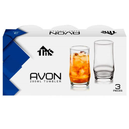 TNS ΠΟΤΗΡΙ ΓΥΑΛΙΝΟ ΝΕΡΟΥ ΔΙΑΦΑΝΟ (3τεμ.) - (AVON) (03-950-3530)