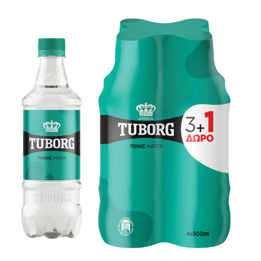 TUBORG TONIC WATER 500ml - (3+1 ΔΩΡΟ)
