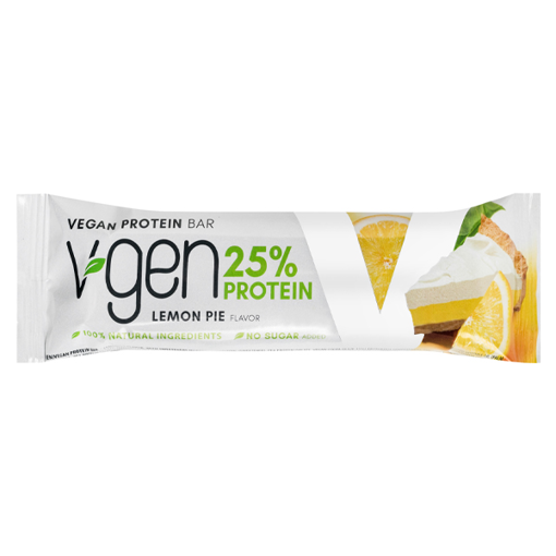 V GEN ΜΠΑΡΑ ΠΡΩΤΕΙΝΗΣ VEGAN 60gr. - (LEMON PIE)