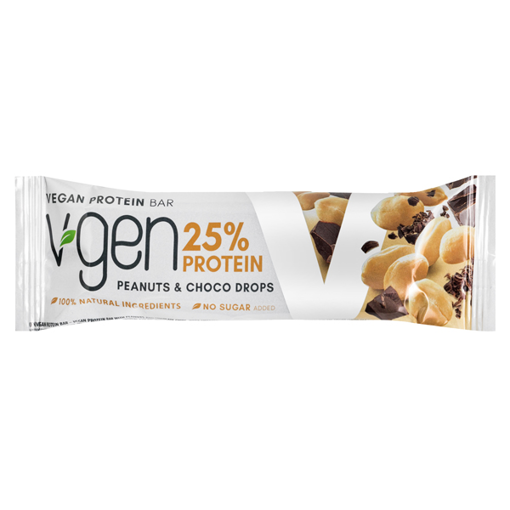 V GEN ΜΠΑΡΑ ΠΡΩΤΕΙΝΗΣ VEGAN 60gr. - (PEANUTS & CHOCO)