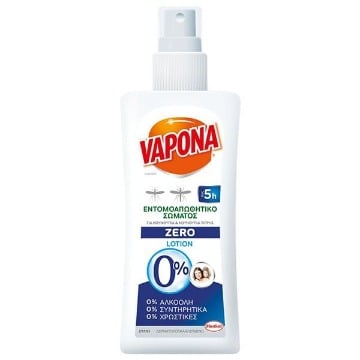 VAPONA SPRAY LOTION ZERO ΑΠΩΘΗΤΙΚΟ ΚΟΥΝΟΥΠΙΩΝ 100ml Σ12 