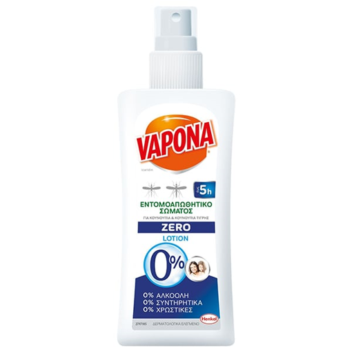 VAPONA SPRAY LOTION ZERO ΑΠΩΘΗΤΙΚΟ ΚΟΥΝΟΥΠΙΩΝ 100ml Σ12 