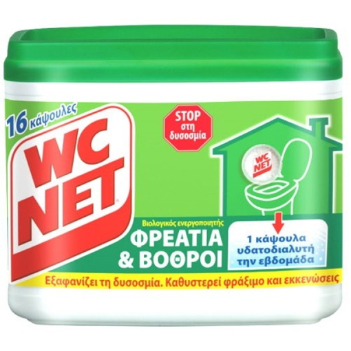 WC NET ΚΑΘΑΡΙΣΤΙΚΟ ΦΡΕΑΤΙΑ&ΒΟΘΡΟΙ 16 ΚΑΨΟΥΛΕΣ 288gr Σ6 