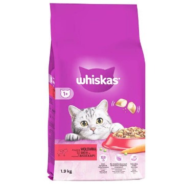 WHISKAS ΓΑΤΟΤΡΟΦΗ ΚΡΟΚΕΤΑ 1,9kg.  - (ΜΟΣΧΑΡΙ)