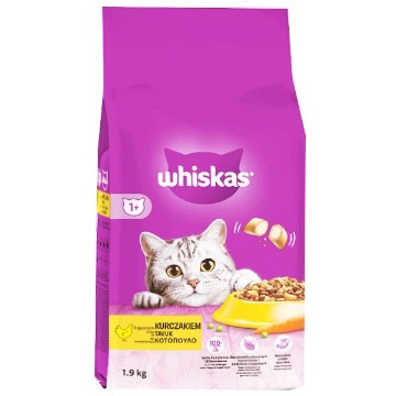 WHISKAS ΓΑΤΟΤΡΟΦΗ ΚΡΟΚΕΤΑ 1.9kg - (ΚΟΤΟΠΟΥΛΟ)