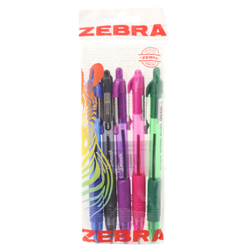 ZEBRA ΣΤΥΛΟ Ζ-GRIP SMOOTH (5τεμ.) - (ΔΙΑΦΟΡΑ ΧΡΩΜΑΤΑ)