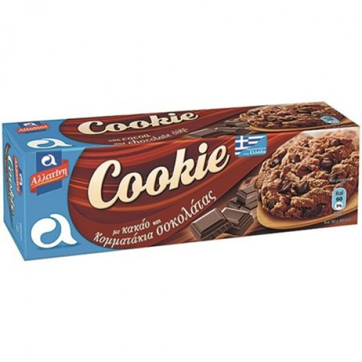 ΑΛΛΑΤΙΝΗ ΜΠΙΣΚΟΤΑ COOKIES DARK ΚΟΜΜΑΤΙΑ ΣΟΚΟΛΑΤΑΣ&ΚΑΚΑΟ 175gr Σ12 