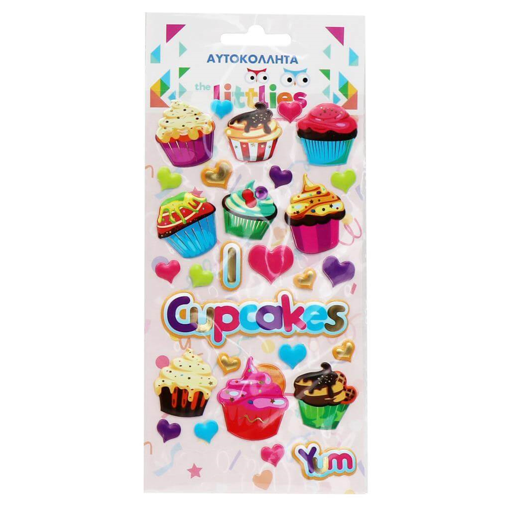 ΑΥΤΟΚΟΛΛΗΤΑ 10X22EK CUPCAKES THE LITTLIES