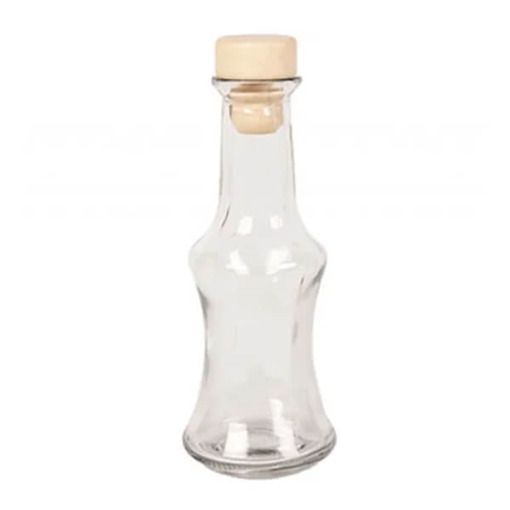ΓΥΑΛΙΝΟ ΚΑΡΑΦΑΚΙ ΟΥΖΟΥ ΜΕ ΦΕΛΛΟ 200ml (100082)