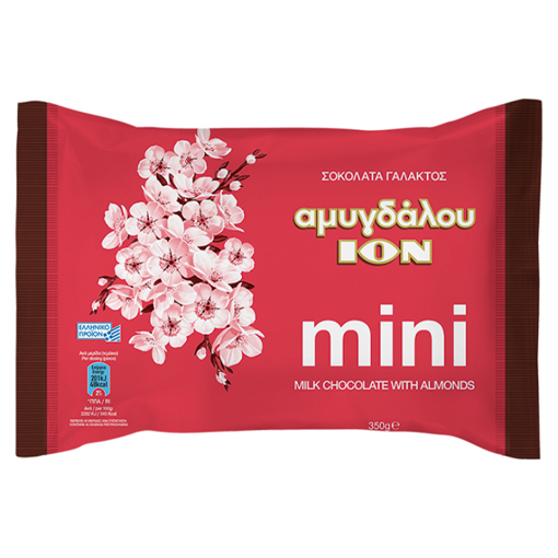 ΙΟΝ ΣΟΚΟΛΑΤΑ ΓΑΛΑΚΤΟΣ ΑΜΥΓΔΑΛΟΥ ΜΙΝΙ 350gr. - (2236)(2200)