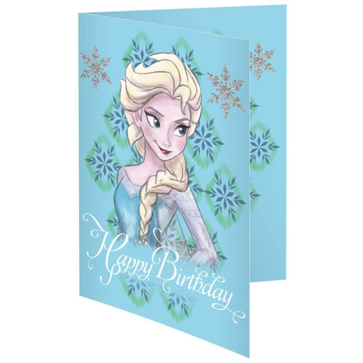 ΚΑΡΤΑ ΕΥΧΕΤΗΡΙΑ ΓΕΝΕΘΛΙΩΝ DISNEY FROZEN 11,7X16,8 ΕΚ.