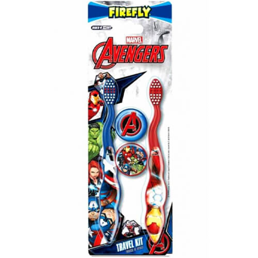 ΟΔΟΝΤΟΒΟΥΡΤΣΑ ΠΑΙΔΙΚΗ ΜΕ ΚΑΠΑΚΙ (2τεμ.) - (AVENGERS)