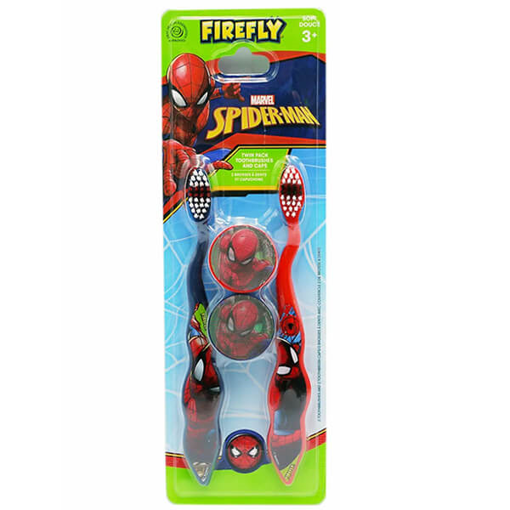 ΟΔΟΝΤΟΒΟΥΡΤΣΑ ΠΑΙΔΙΚΗ ΜΕ ΚΑΠΑΚΙ (2τεμ.) - (SPIDERMAN)