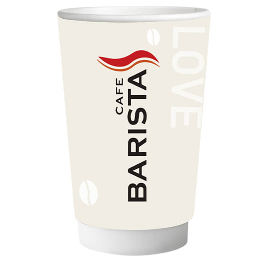 ΠΟΤΗΡΙ ΧΑΡΤΙΝΟ BARISTA (DOUBLE WALL) (12οz-14oz) - (25τεμ.)
