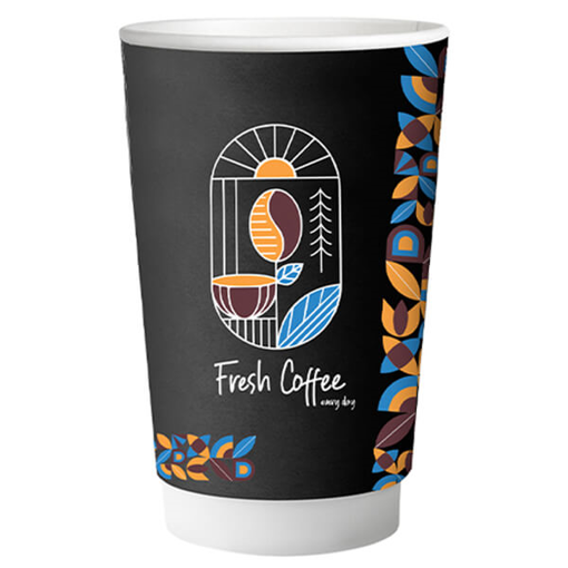 ΠΟΤΗΡΙ ΧΑΡΤΙΝΟ FRESH (DOUBLE WALL) (16οz) - (25τεμ.)