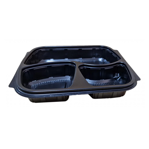 ΣΚΕΥΟΣ ΦΑΓΗΤΟΥ ΜΑΥΡΟ 3 ΘΕΣΕΩΝ (FT294-40) (50τεμ.) - (LUX PLAST)