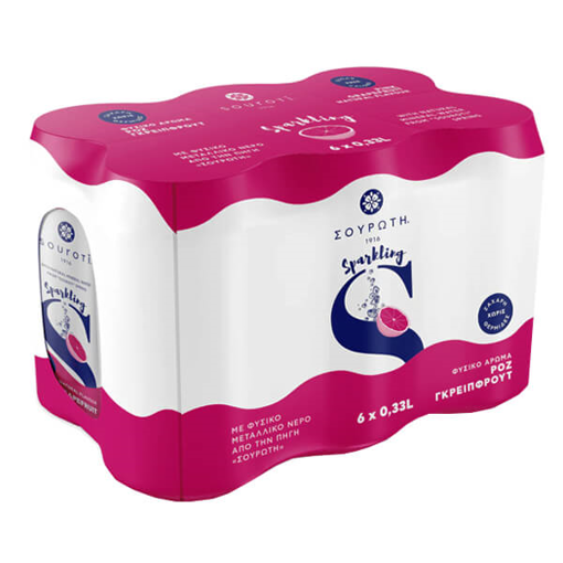 ΣΟΥΡΩΤΗ ΚΟΥΤΙ (6X330ml) - (ΡΟΖ ΓΚΡΕΪΠΦΡΟΥΤ)