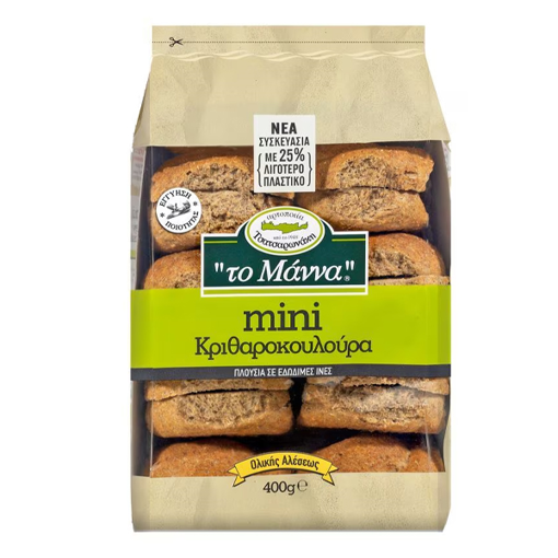 ΤΟ ΜΑΝΝΑ ΚΡΙΘΑΡΟΚΟΥΛΟΥΡΑ ΜΙΝΙ 400gr. - (599)