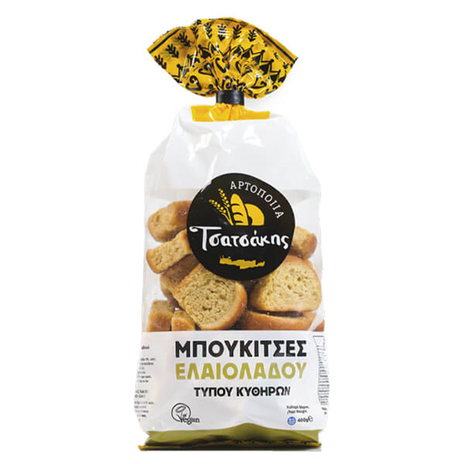 ΤΣΑΤΣΑΚΗΣ ΜΠΟΥΚΙΤΣΕΣ 400gr. - (ΕΛΑΙΟΛΑΔΟΥ ΚΥΘΗΡΩΝ)