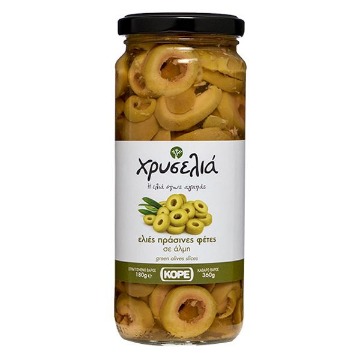 ΧΡΥΣΕΛΙΑ ΕΛΙΕΣ ΠΡΑΣΙΝΕΣ 180gr. - (ΡΟΔΕΛΑ) (ΒΑΖΟ)