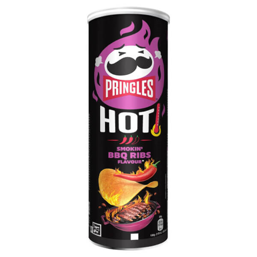 PRINGLES ΤΣΙΠΣ 160gr - (HOT SMOKING BBQ RIBS)